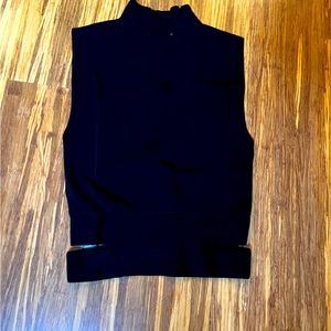 Zara knit black tank with cutouts at waist